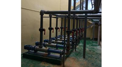 Sewage treatment pumping process flow
